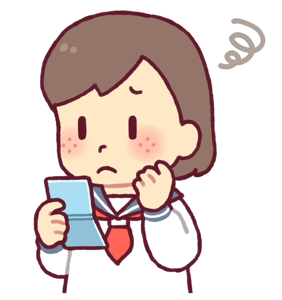 ニキビを気にする女の子